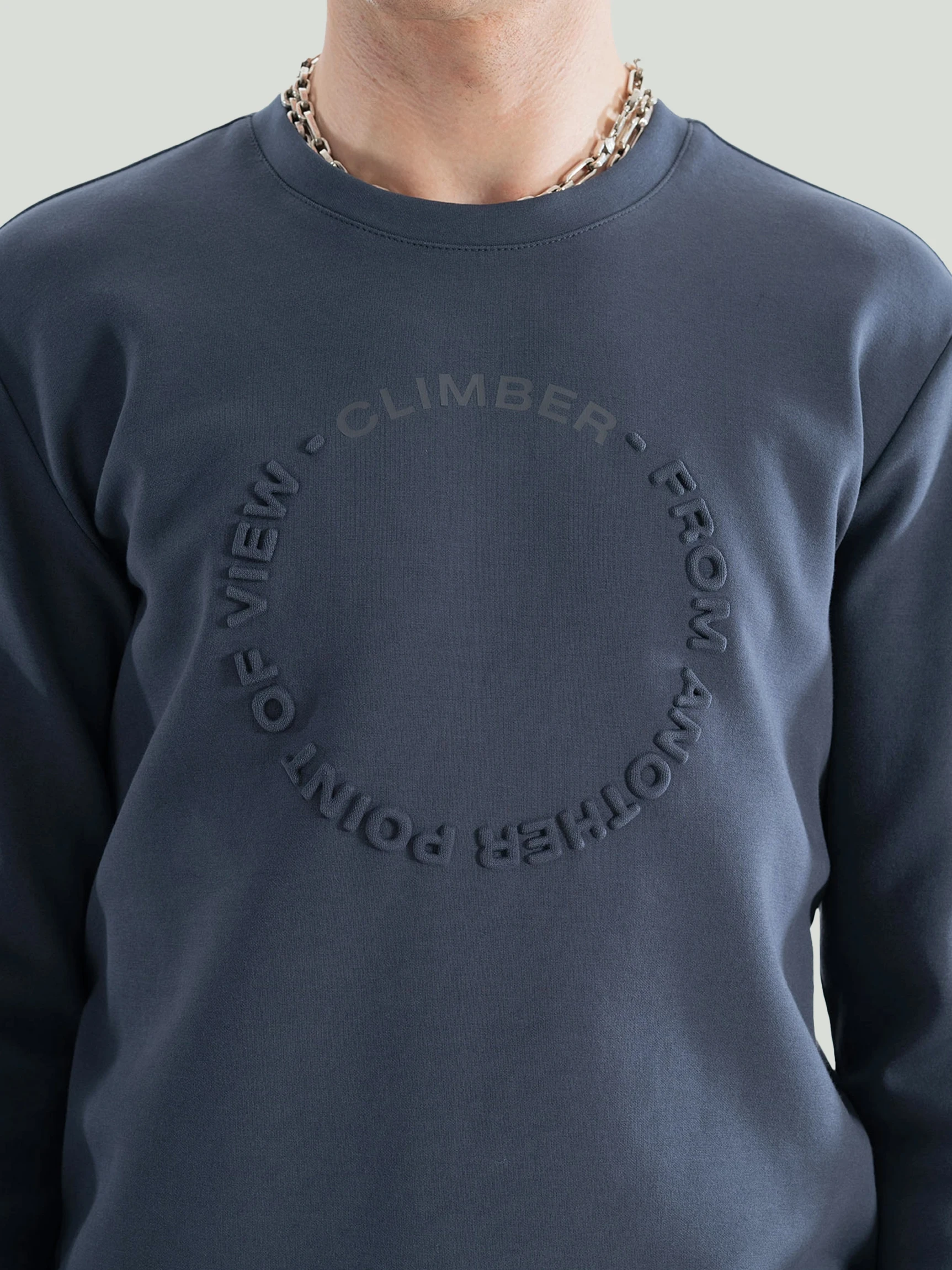 Тёмно-серый свитшот — Одежда — фото 4 — CLIMBER B.C.