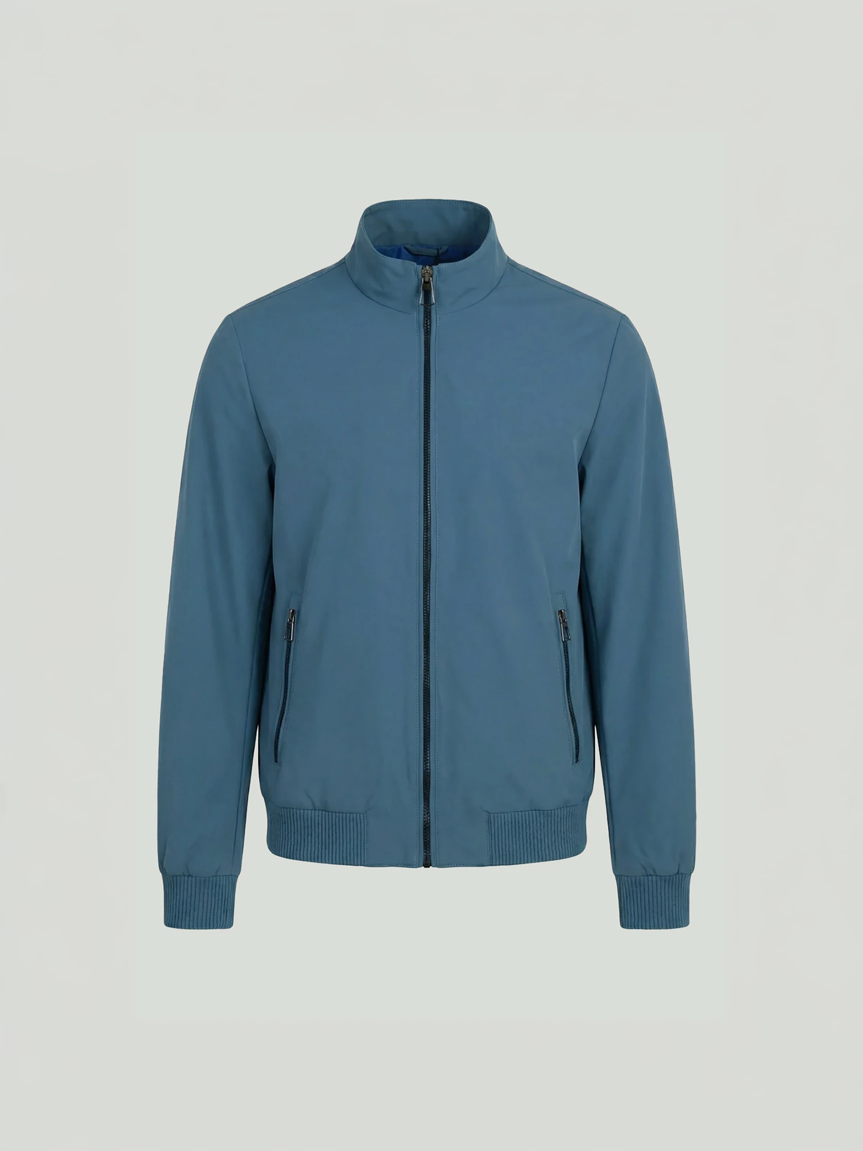 Синяя куртка с воротником-стойкой размеры XXL-6XL — Одежда — CLIMBER B.C.