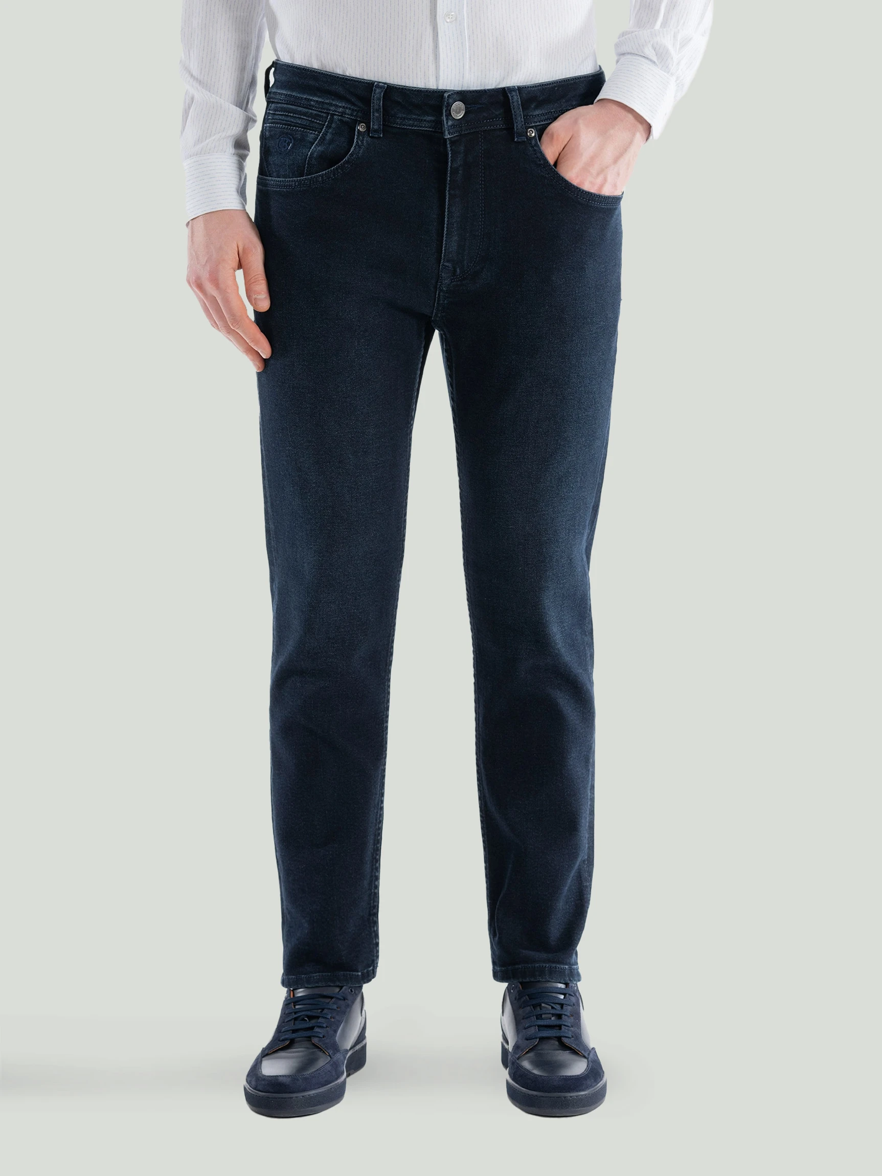 Тёмно-синие джинсы NORMAL FIT — Одежда — CLIMBER B.C.