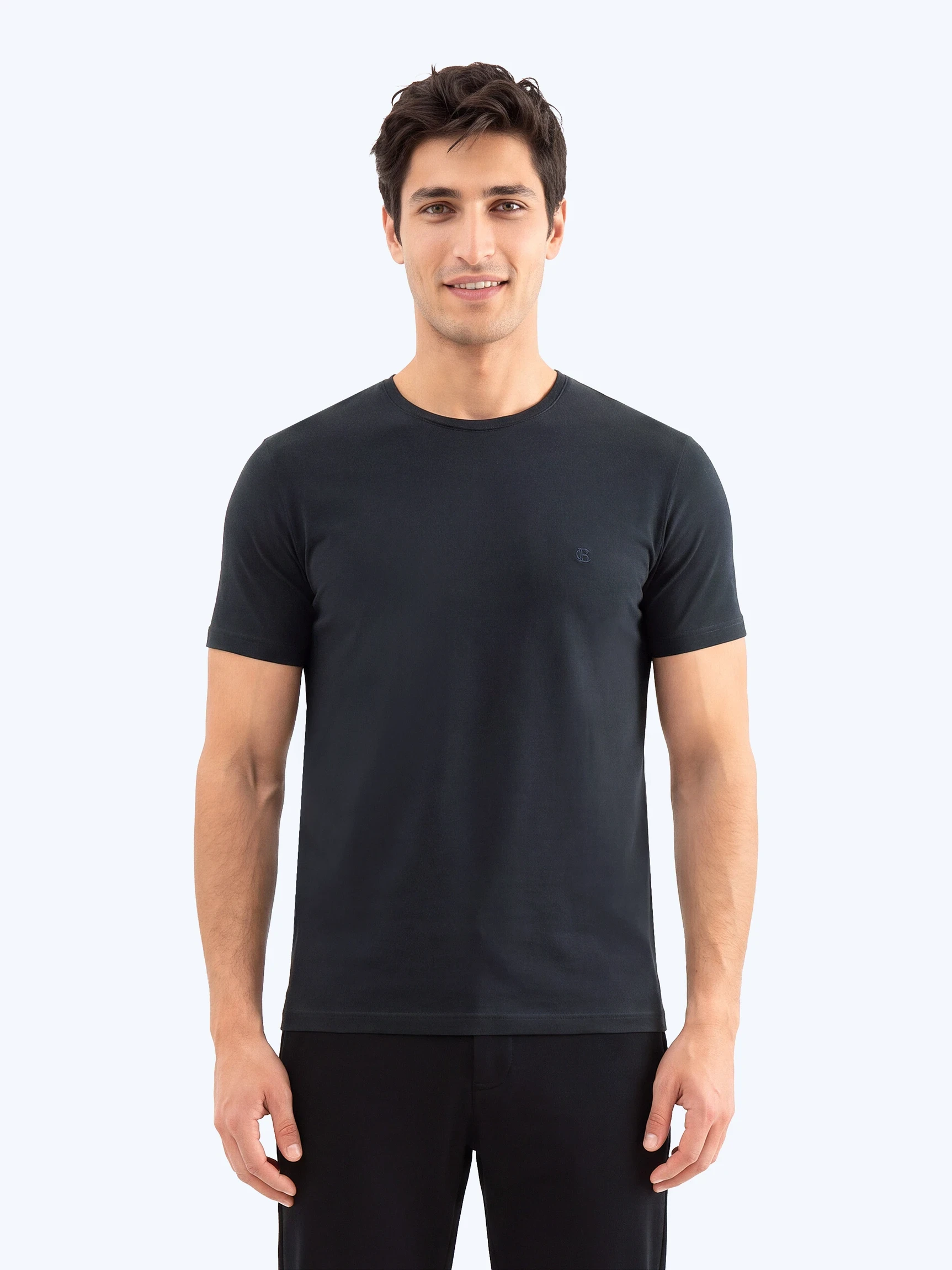 Тёмно-синяя футболка размеры XXL-6XL — Одежда — CLIMBER B.C.