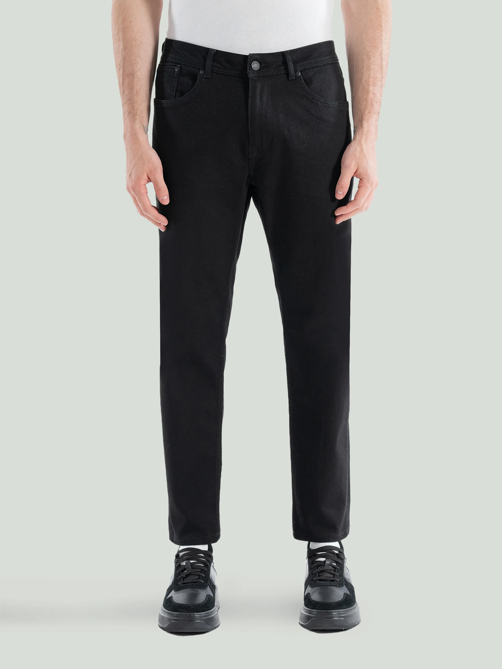 Чёрные джинсы NORMAL FIT — Одежда — CLIMBER B.C.