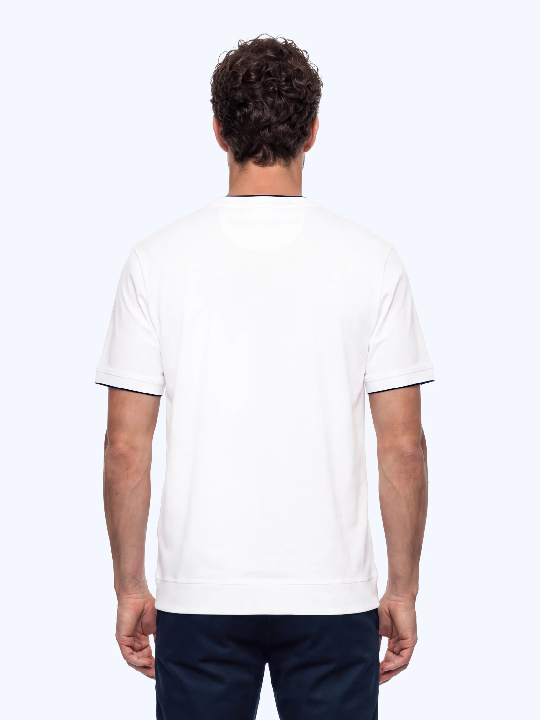Белая футболка из мерсеризованного хлопка размеры 3XL-6XL — Одежда — фото 4 — CLIMBER B.C.