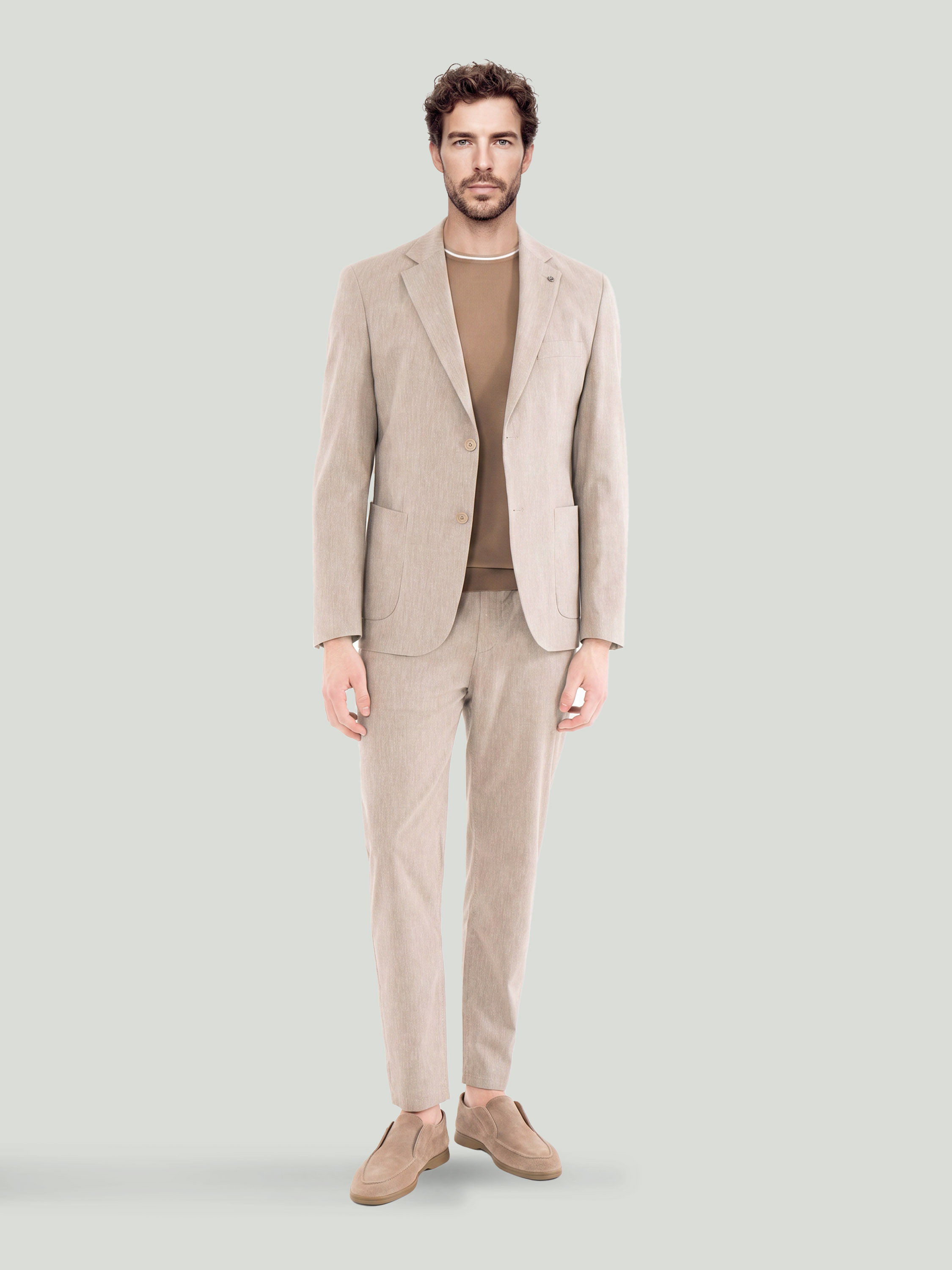Бежевые повседневные брюки — Одежда — фото 2 — CLIMBER B.C.