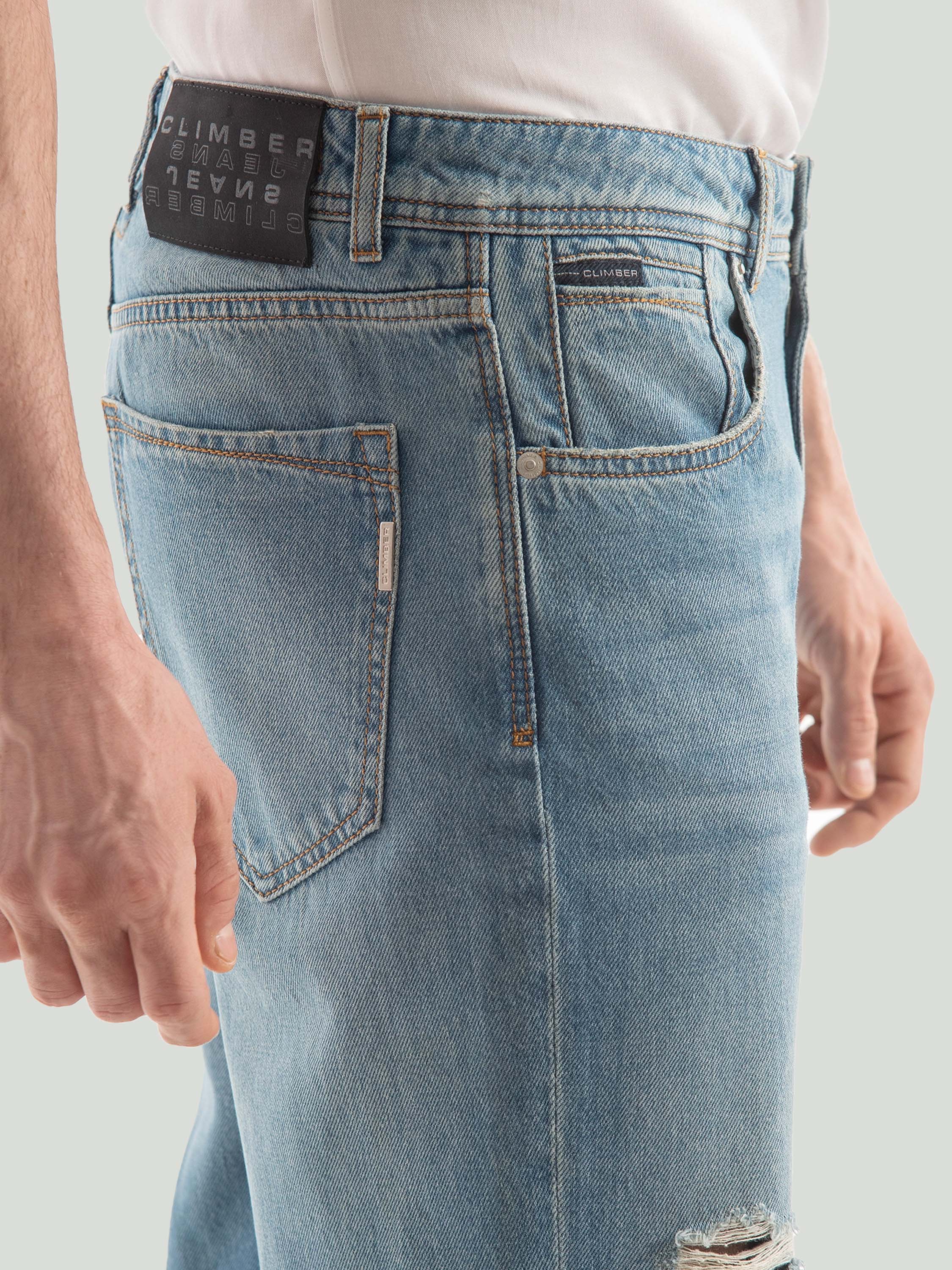 Голубые джинсы Vazo — Одежда — фото 4 — CLIMBER B.C.