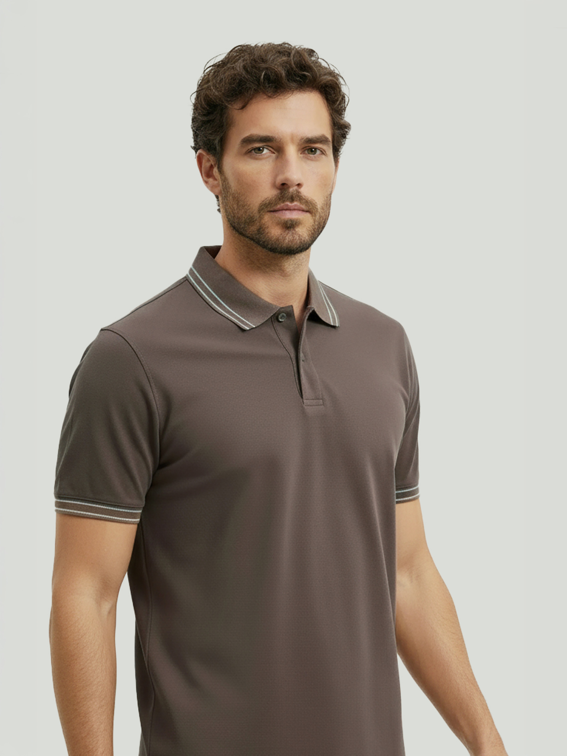 Коричневое поло — Одежда — CLIMBER B.C.