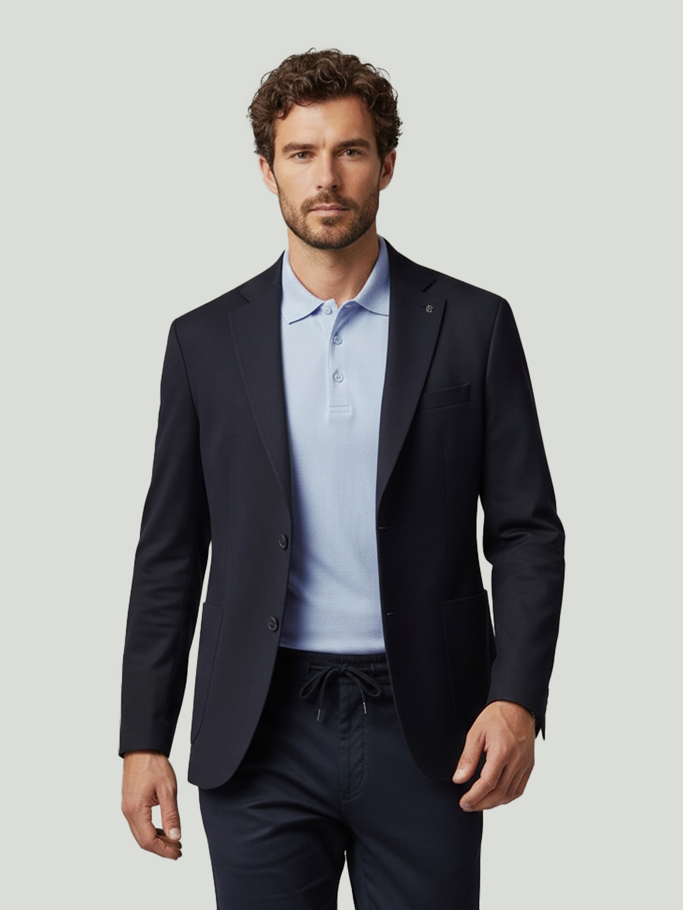 Тёмно-синий пиджак TRAVEL — Одежда — CLIMBER B.C.
